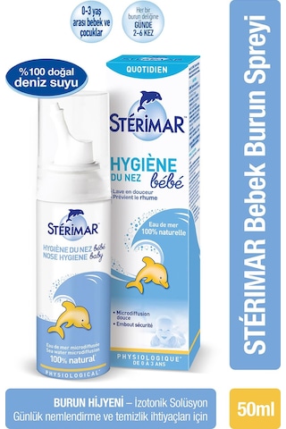 Sterimar Isotonic Yetişkin Burun Spreyi 50 ML + Isotonic Baby Burun Spreyi 50 ML