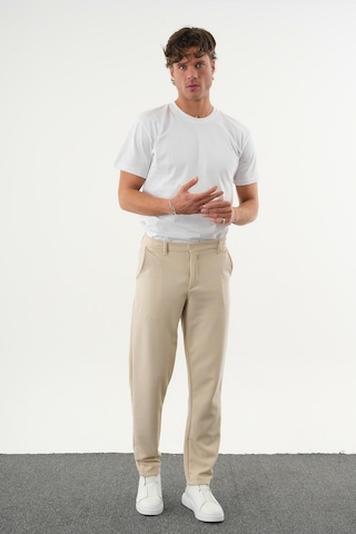 Redline Arden Kışlık Kalın Slim Fit Kemerli Erkek Pantolon Bej
