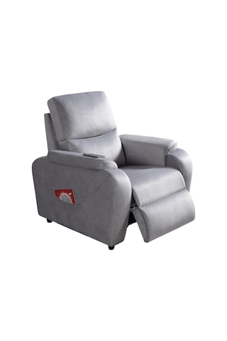 Alis Tekli Berjer Rehome Tekli Tv Koltuğu 75x90x105 Cm Gri