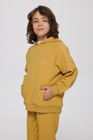 Panço Erkek Çocuk Kapüşonlu Hardal Sweatshirt Sarı