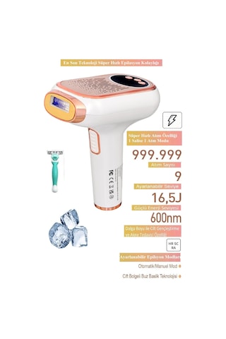 Bright Elegance Be-9077f Ultra Hızlı Buz Başlık Profesyonel Lazer 999.999 Atım Otomatik/manuel Mod