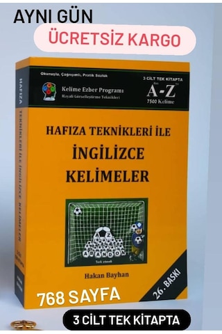 Hafıza Teknikleri İle İngilizce Kelimeler 3 Cilt Tek Kitap