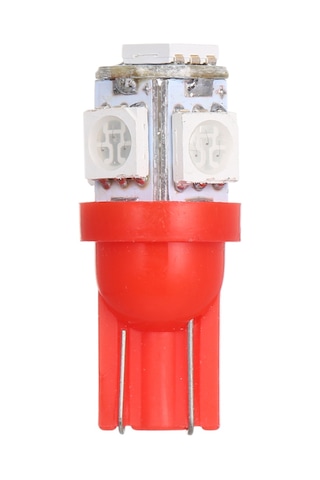 Padalink T10 Taban 12v 1w 5 Led Araba Lambası, Kırmızı Işık, 10 Adet Paket - Yüksek Parlaklık Ve Uzun Ömürlü