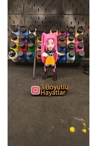 K Pop Demon Hunters Mira 20cm Hareketli Pozlanabilir Figür / Oyuncak