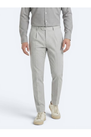 Kip Taş Kumaş Relaxed Fit Casual Pamuk Karışımlı Pantolon