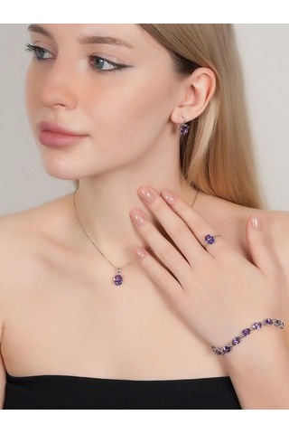 Lair Aleksandritli Gümüş Kolye Ucu 137552274