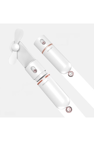 Lenyes Lhf12 Powerbank Özellikli 3 Kademeli Portatif Soğutucu El Fanı Beyaz