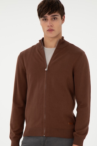 U.s. Polo Assn. Erkek Kahverengi Hırka Triko 50298268-vr029 Kahverengi