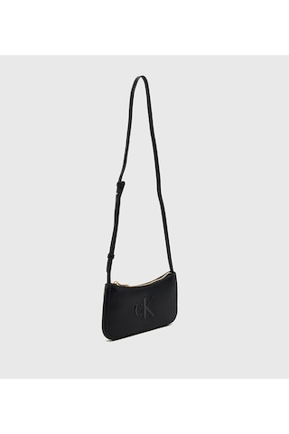 Calvin Klein Lv04f1125gub1 Bold Ck Kadın Omuz Çantası Siyah - Beyaz