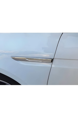 Renault Megane 4 2021-2025 Krom Yan Çamurluk Sinyal Kromu 2 Parça Paslanmaz Çelik Megane 5