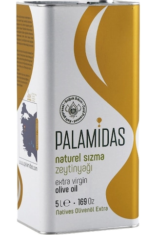 Palamidas Yeni Hasat Soğuk Sıkım Zeytinyağı Teneke 5 L