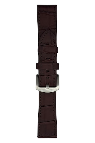 22 Mm Hakiki Deri Kroko Kahverengi Kordon Akıllı Pim