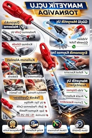Manyetik Yıldız Tornavida, 6+125 Mm, Kaymaz Ergonomik Sap