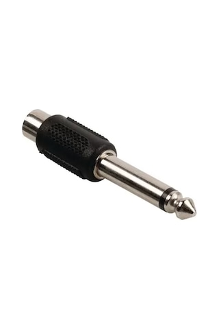 Valuelıne Ses Adaptörü 6,35 Mm Erkek Rca Kalın Siyah