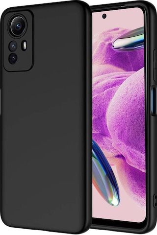 Xiaomi Redmi Note 12s Kılıf Zore Mara Lansman Kapak Siyah