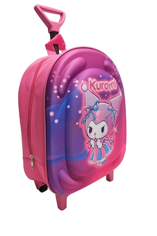 Newfull Çekçekli Kuromi Kız Anaokul Sırt Çantası-pembe Mor