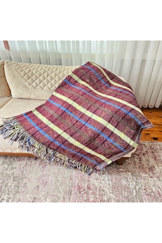 Çift Kişilik Pamuklu Battaniye 180x200 Cm 5033 Çok Renkli