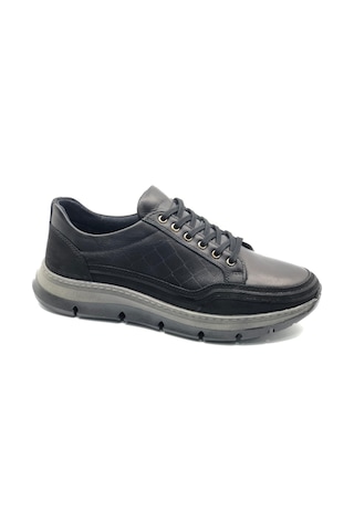 Dropland 9284 Hakiki Deri Erkek Casual Ayakkabı Siyah