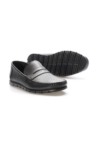 Fast Step Hakiki Deri Erkek Casual Ayakkabı 628ma20lzr Siyah