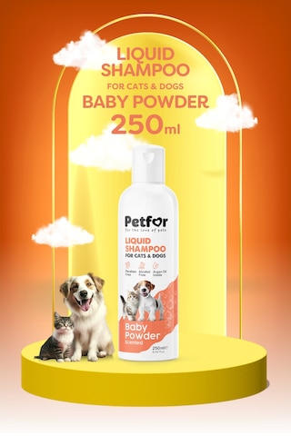 Kedi Ve Köpekler İçin Bebek Pudralı Şampuan 250 Ml