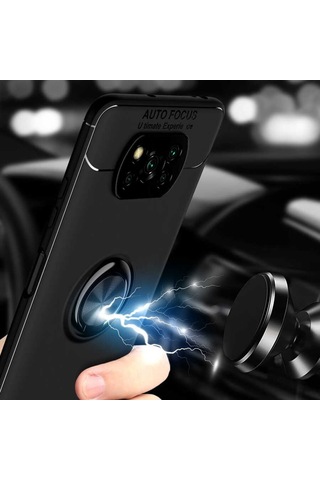 Xiaomi Poco X3 Kilif Yüzüklü Magnetli Ravel Case 360697610