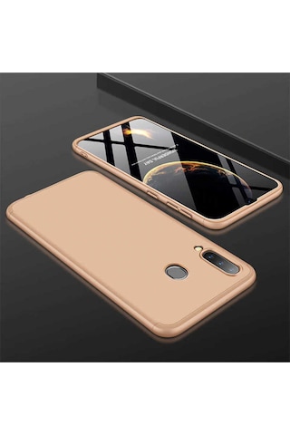 Galaxy A70 Kılıf Zore Ays Kapak Gold