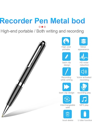 Samdoo "8gb Akıllı Ses Kaydedici: Ders, Toplantı Ve Müzik İçin Hd Kayıt Cihazı"