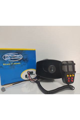 7 Ayrı Sesli Megafonlu Mikrofonlu Polis Siren 12v100w