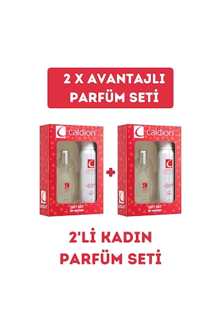 Avantajlı Kadınparfüm Seti 2 Adet Edt 50 Ml Parfüm + 2 Adet Deodorant 150 Ml Egzotik
