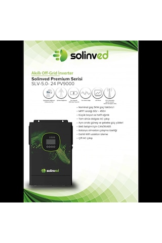 Solinved Gordion Serisi 5kw 24v Mppt Off-grıd İnverter