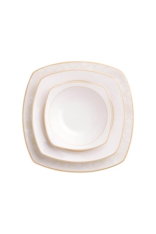 Korkmaz Mona Collection 60 Parça Kare Yemek Takımı A8133