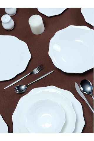 Maxx Doria Pure Star 12 Kişilik 60 Parça Yemek Takımı Pa2075 Beyaz