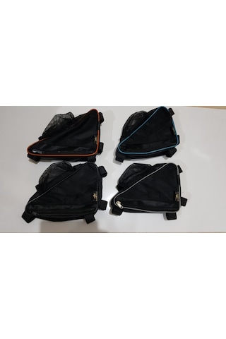 Erseplus Bisiklet Canta Üçgen Suluk Aparatlı Siyah-Turkuaz Siyah