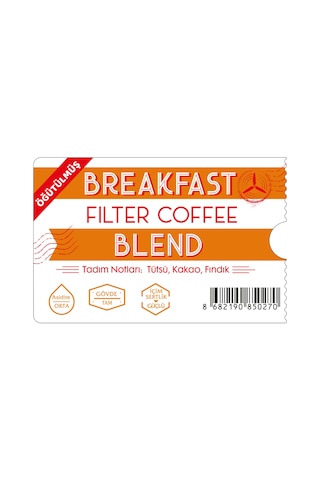 Moliendo Finest Coffee Breakfast Blend Filtre Öğütülmüş Filtre Kahve 250 G
