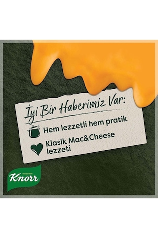 Knorr Çabuk Mac & Cheese Peynirli Makarna 212 Gr X 4 Adet