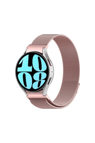 Samsung Galaxy Watch 6 Classic 47mm Uyumlu Krd-01 Metal Kordon - Pale Gold