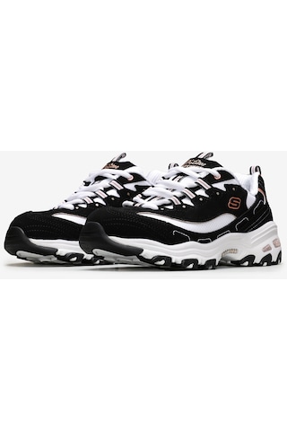 Skechers D'Lites - Devoted Fan Kadın Sneakers 13154 BKRG - Siyah