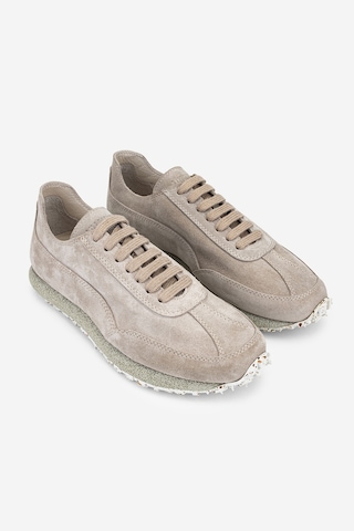 Valmenti Erkek Hakiki Deri Bej Süet Sneakers & Spor Ayakkabı 1202 2891-435 Erk Ayk Y26 Lıno Suet