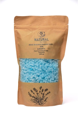 Natural Ayak Bakım Ve Banyo Tuzu Lavanta 1000 Gr