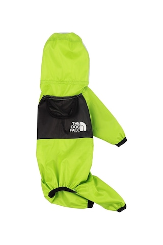 Köpekler İçin Mevsim Evrensel Yağmurluk Dört Ayaklı Giysiler Şeffaf Pu Su Geçirmez Giysiler, Boyut: M Elma Yeşili