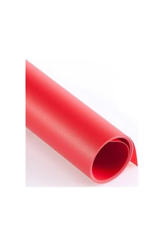 120x200 Cm Kırmızı Pvc Stüdyo Fon Perde Silinebilir Kırışmaz Ürün Çekim Arka Planı