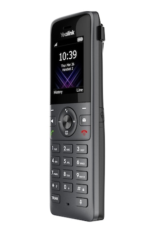 Yealınk W73h, Dect, Kablosuz Ip Telefon, Siyah, 1.8" Renkli Ekran, 35 Saat Konuşma, 400 Saat Be