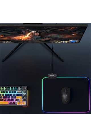 Rampage Mp-23 Blitz M Rgb Ledli 252x328x3 Mm Siyah Oyuncu Mouse Pad Diğer