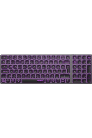 Everest KB-BT98 Bluetooth Ultra İnce+Şarjlı Q Kablosuz klavye