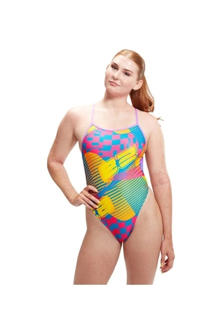 Speedo Lov Dıgı Vbk Kadın Yüzücü Mayosu Sarı-mavi Sarı-mavi