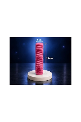 Alvera Dikenli Masaj Silindiri 15 X 4 Cm Ayak Ve Kas Masaj Rulosu - Pembe