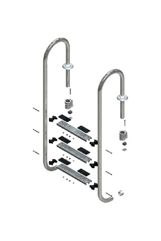 Havuz Merdiveni 3 Basamak U Model 304