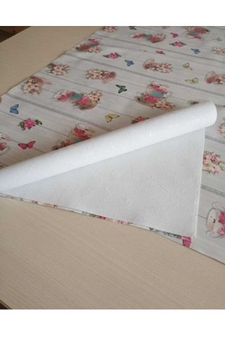 Masa Örtüsü Çiçek Desen 140x150 Cm Elyaf Tabanlı Yeni Model Masa Çok Renkli