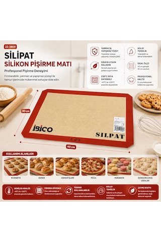Fırın Pişirme Matı 30x40cm Bx40 Renkli