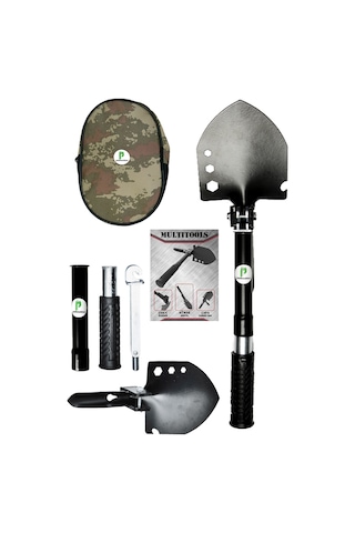 Katlanır Multi Çelik Kürek. Çekiç. Çapa - Multitools